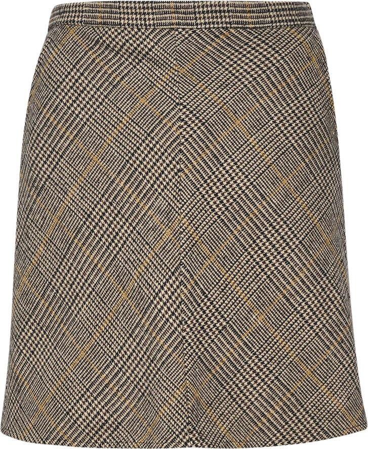 Soaked in Luxury SLYara Skirt Brown check