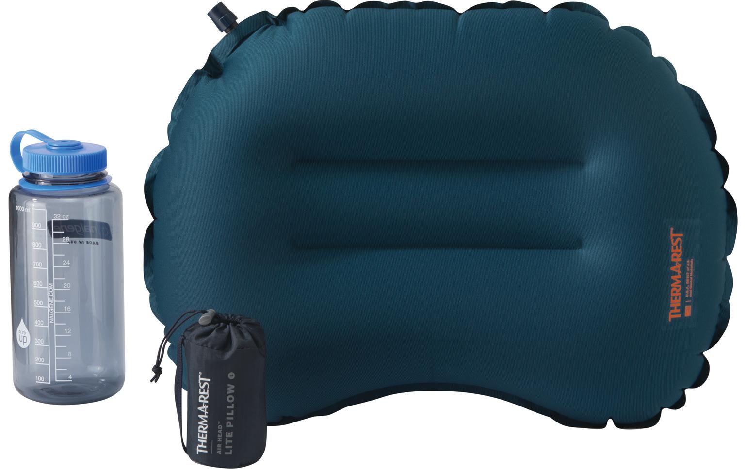 Campingkissen Airhead Lite L Deep PacificLuftkissen aus Stretch-Strickmaterial