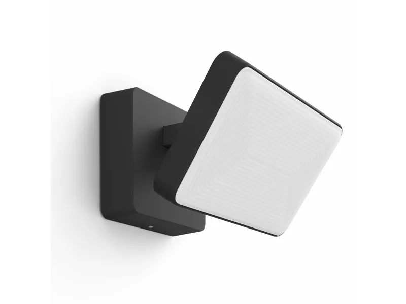Philips Hue White ambiance Welcome - Projektører - LED - 20.5 W - klasse E - varmt hvidt lys - 2700 K - sort