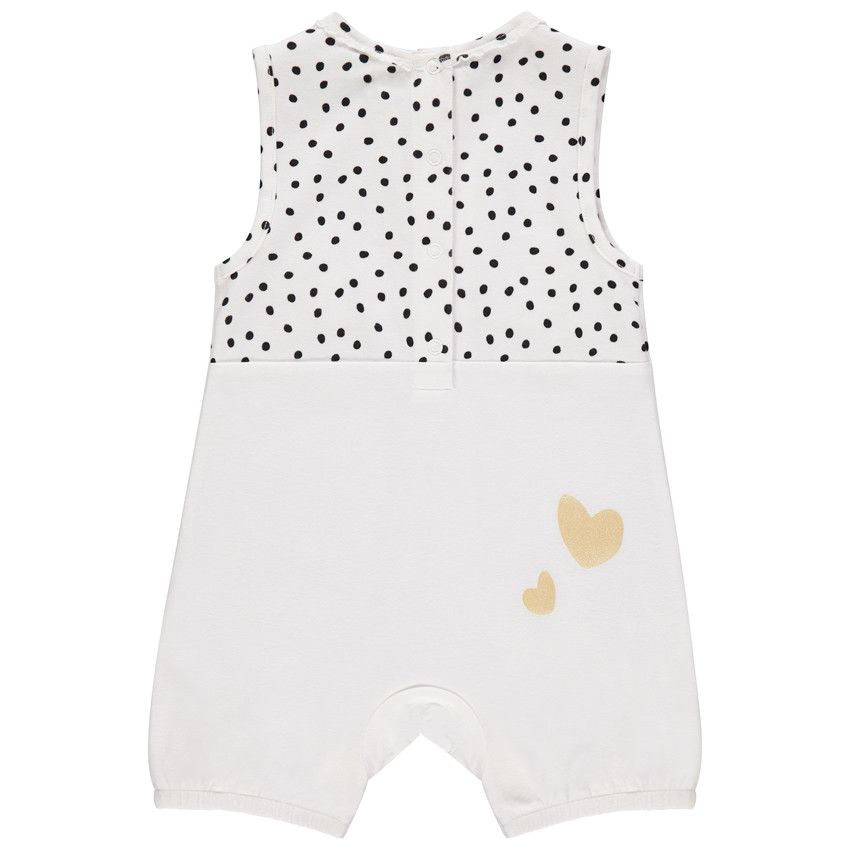 Combinaison courte motif Winnie l'ourson Disney pour bébé fille - Ecru