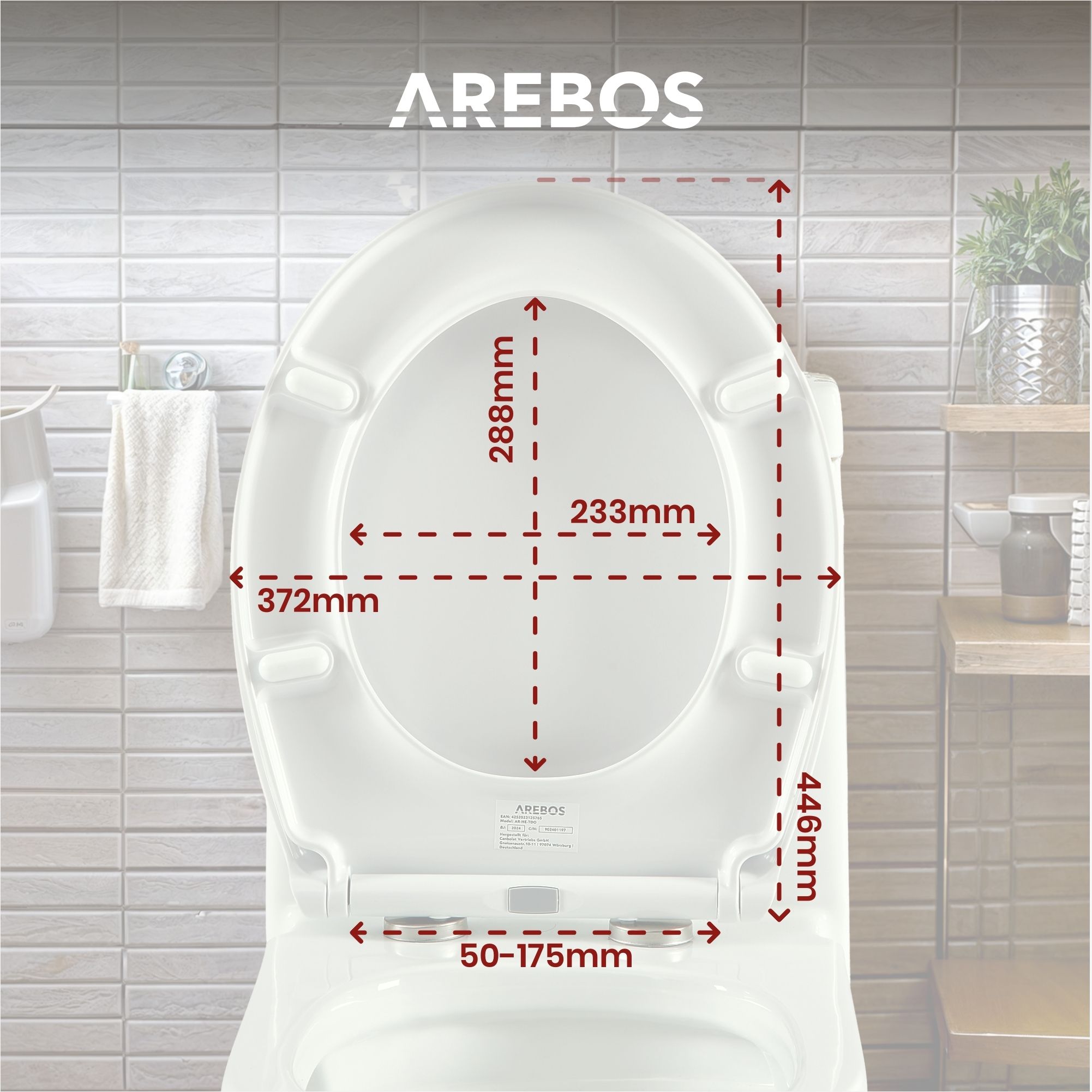 Toilettendeckel Oval