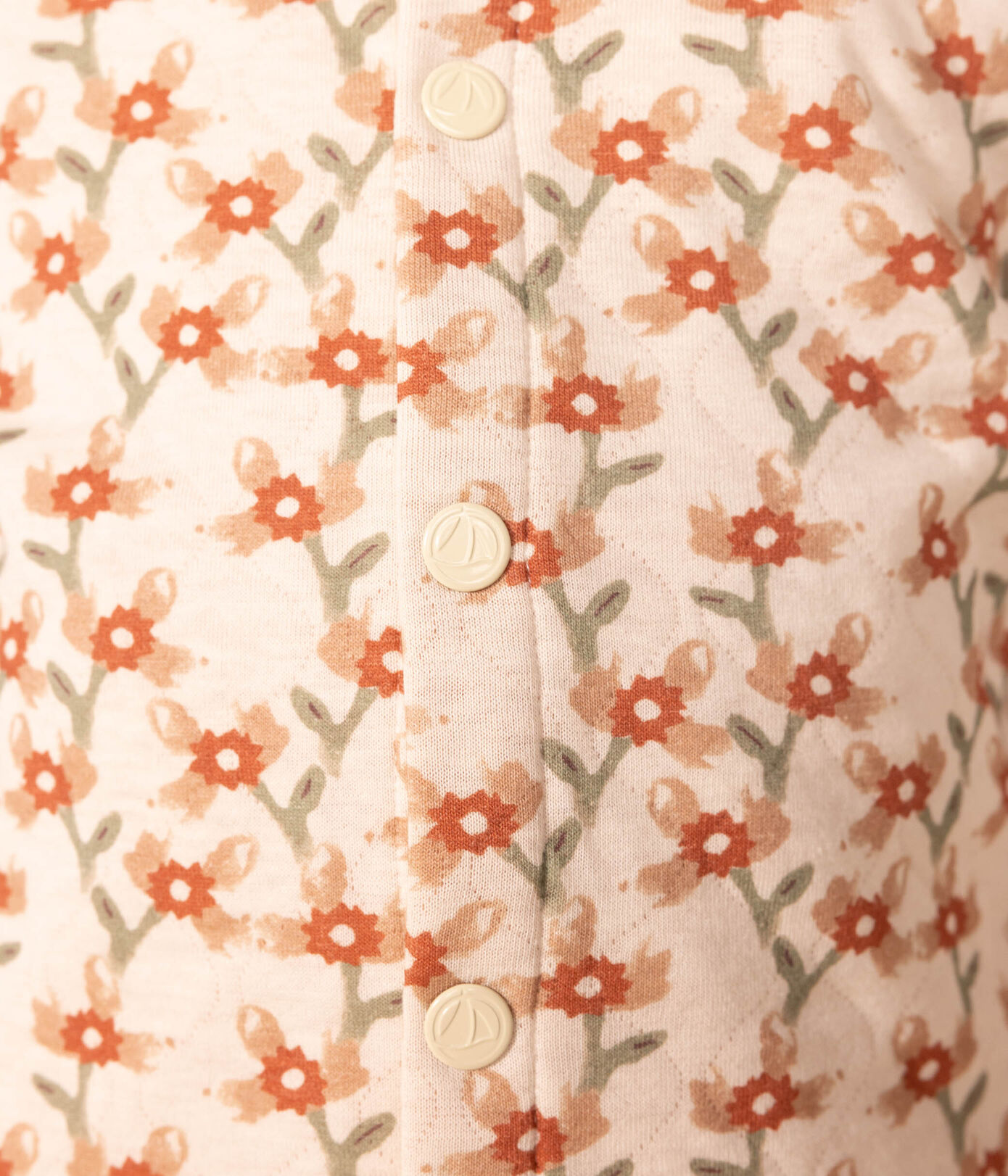 Cardigan imprimé en tubique matelassé enfant fille