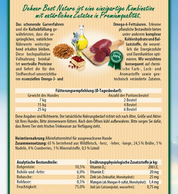 Dehner Best Nature Nassfutter für Hunde