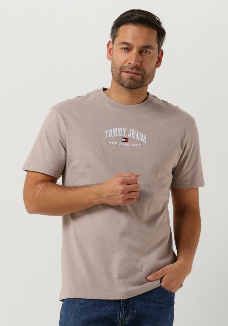 TOMMY JEANS beige tommy jeans t-shirt tjm clsc small varsity tee
