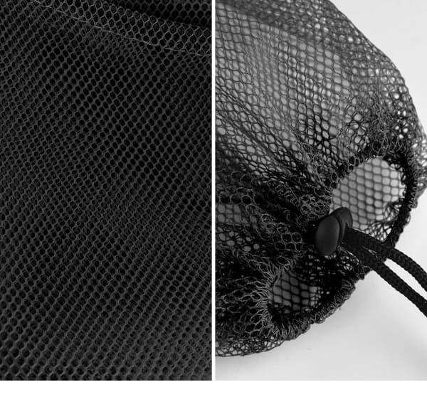 INF Nettingposer med snøring 5-pakning Sort 20×30 cm