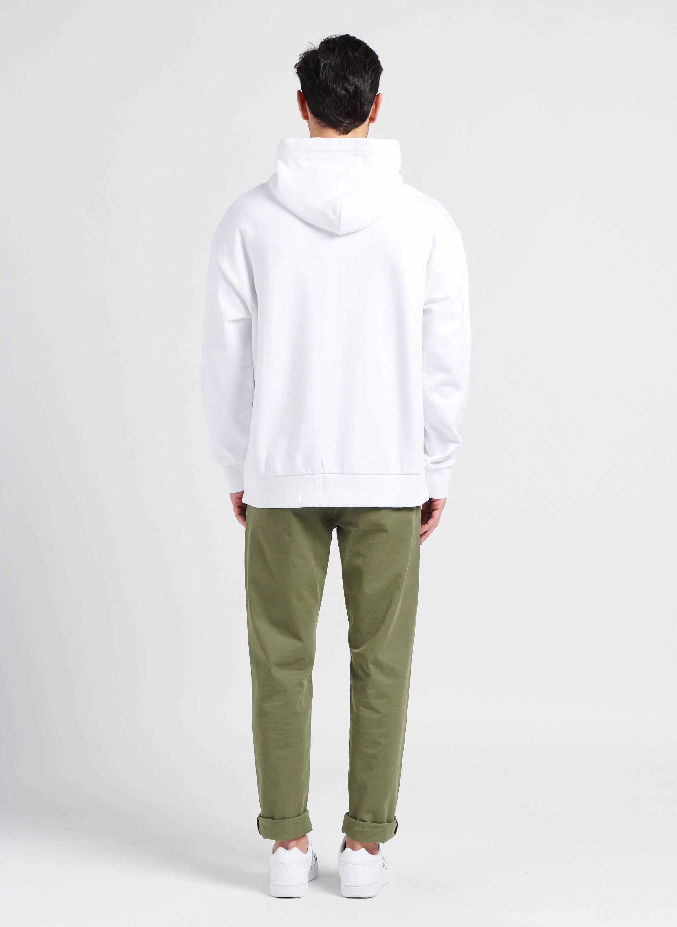 Sweat à capuche en coton| Blanc