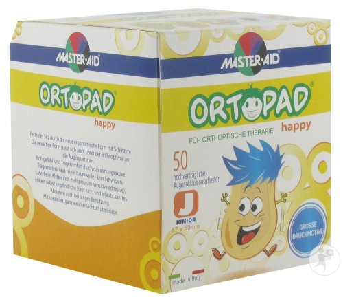 Ortopad Happy Junior Compresses Oculaires 50 Pièces (70131)