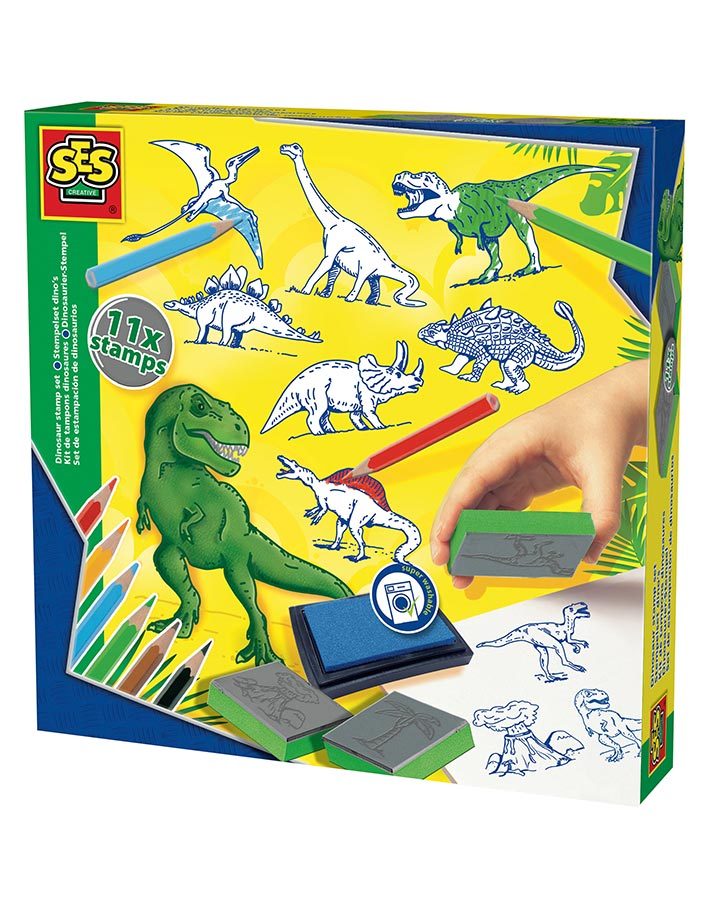 Stempelset DINOS in bunt