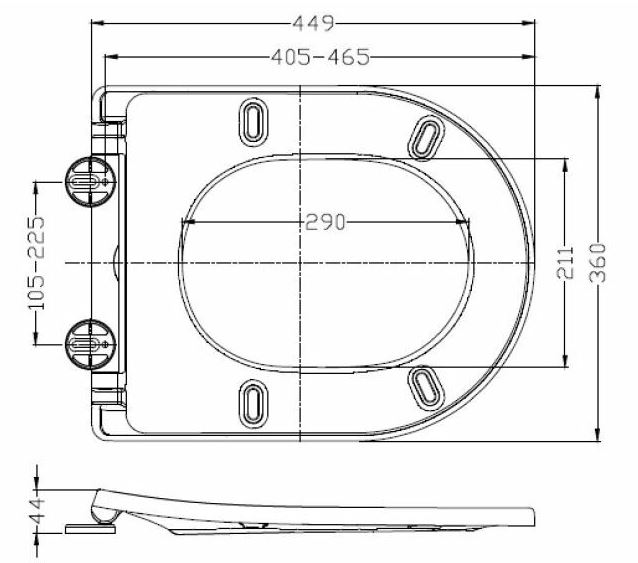 Mueller Afesta hangend toilet randloos met tornado flush en softclose toiletzitting wit glans