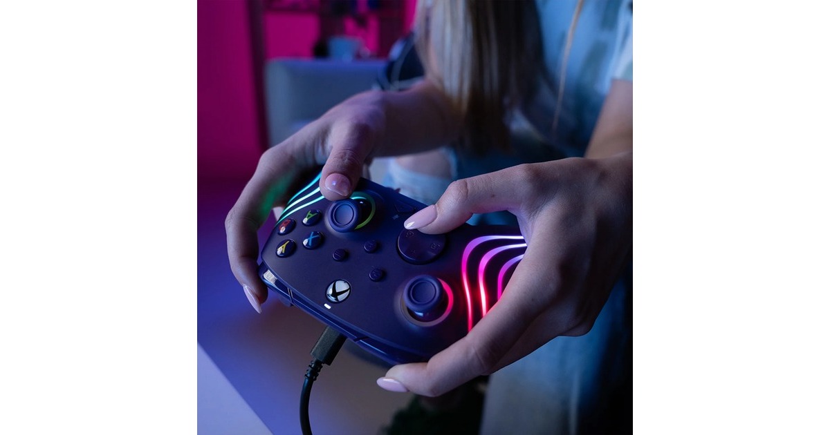 PDPWired Controller - Afterglow Wave  (Lila, Xbox Series X|S, Xbox One, PC)