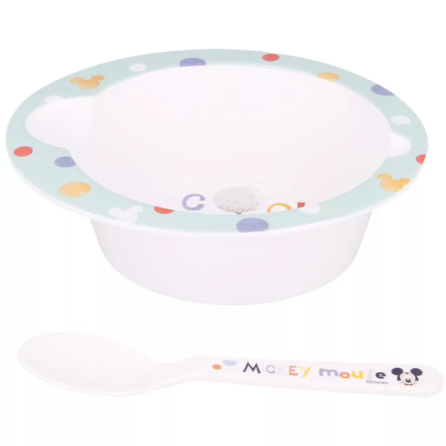 Stor Kindergeschirr Cool Like Mickey 2er Set hellblau