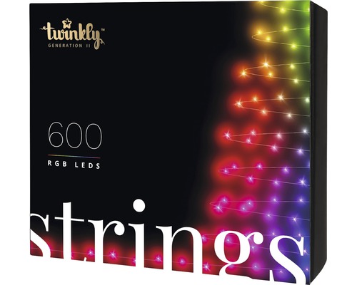 Twinkly LED lichtsnoer Generatie II 600 LED's Veelkleurige lichtkleur incl. app-bediening