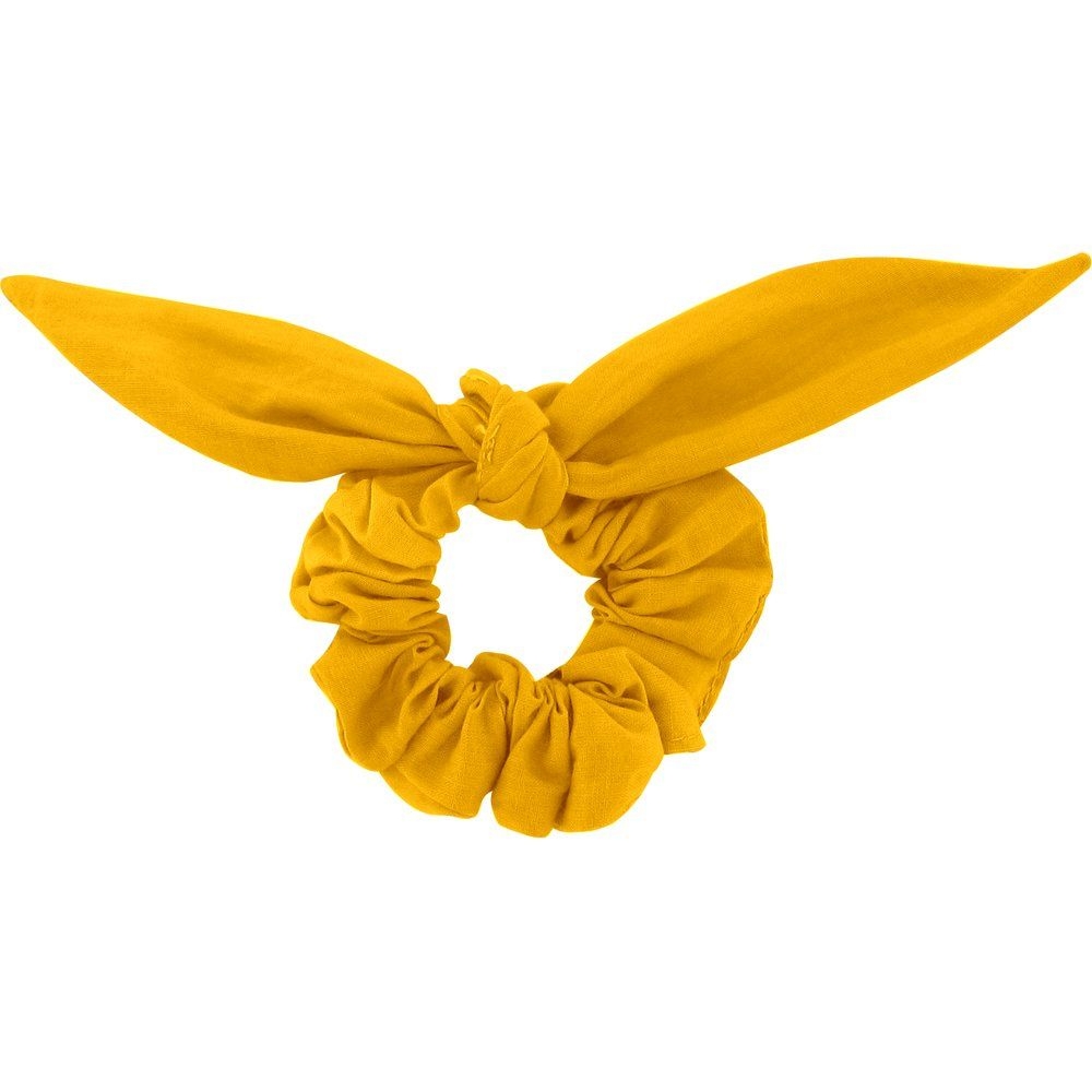 Chouchou Nœud Jaune Ocre