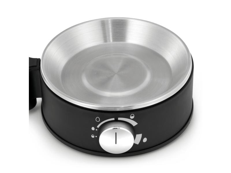 WMF Eierkocher Stelio 7, Schwarz/Silber Eierkocher für bis zu 7 Eier