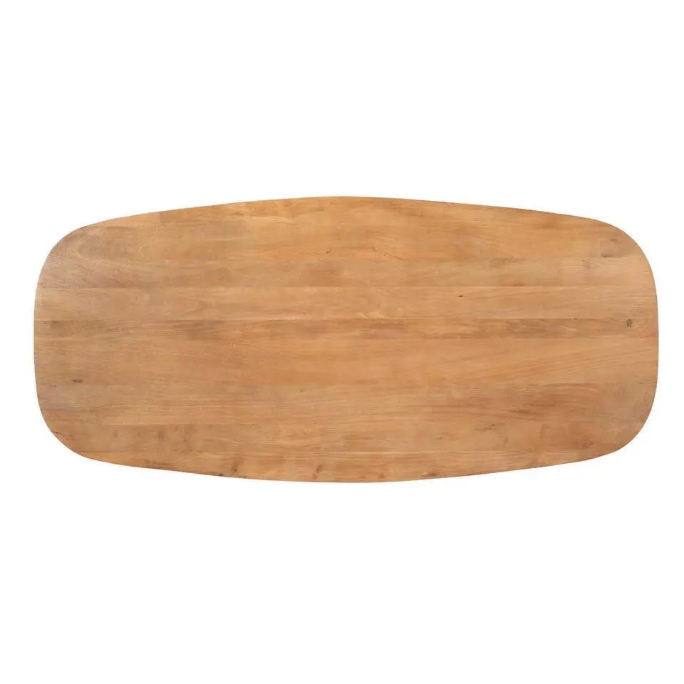 Eettafel Deens Ovaal Naturel Hout - 200x100x76cm - Madison