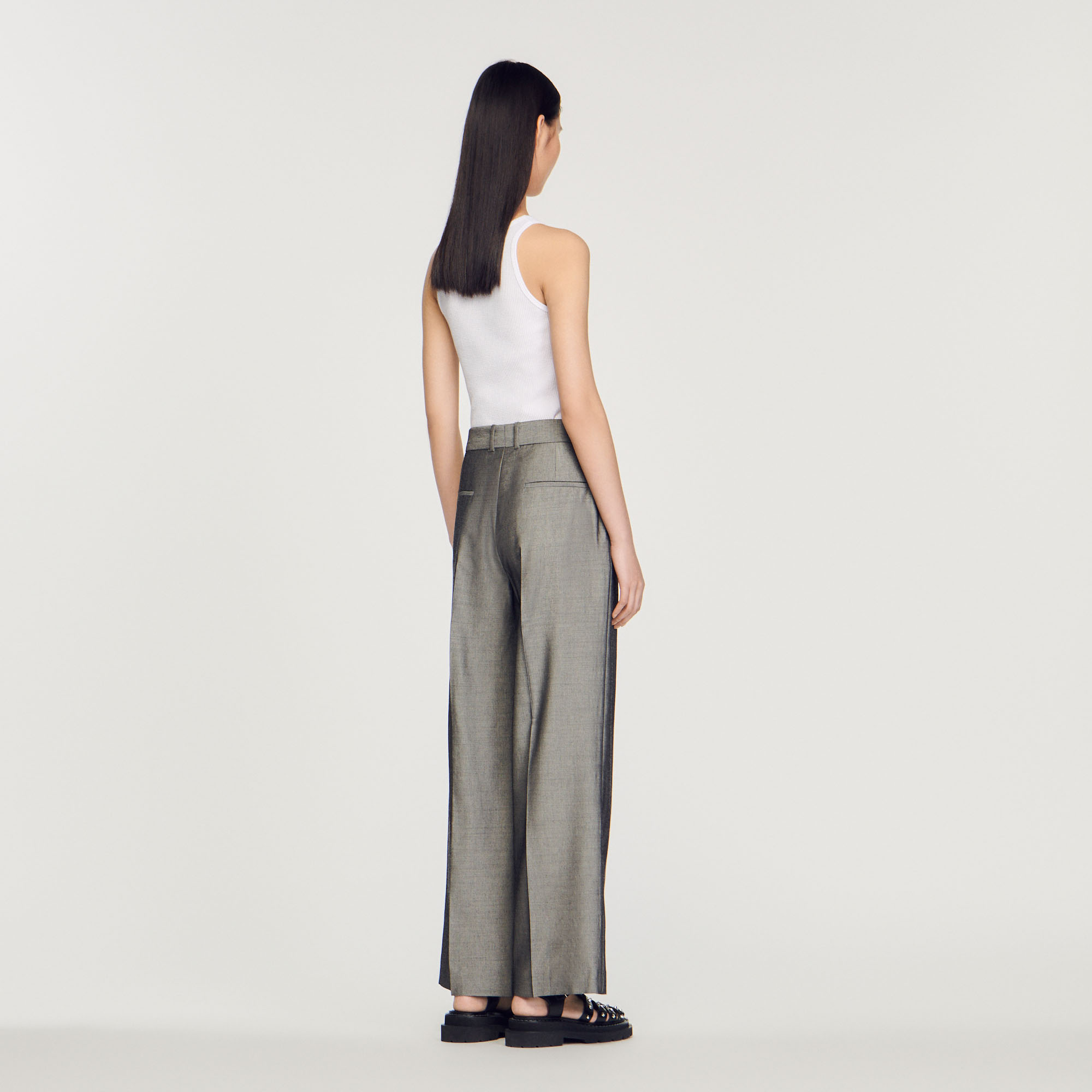 Pantalon jambe large