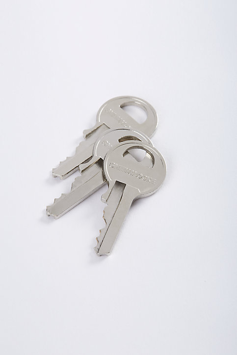 Cadenas à clé Smith & Locke en acier laminé anse ouverte l.59 x H 45 mm
