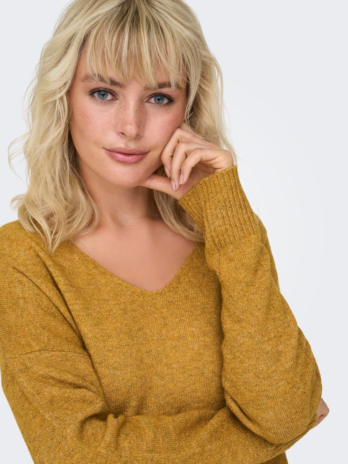 ONLRICA Strickpullover Golden Spice