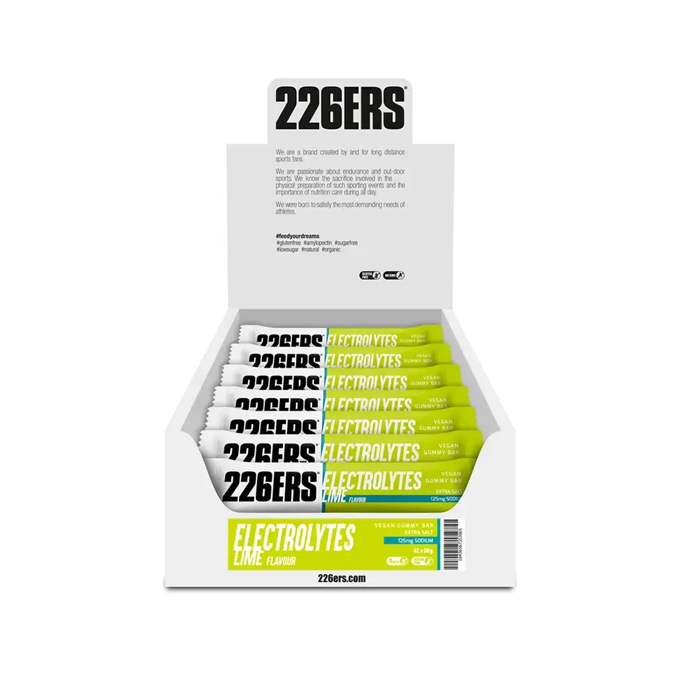 226ERS Vegan Gummy Sportreep Pectina Electrolyte Limoen 42 stuks