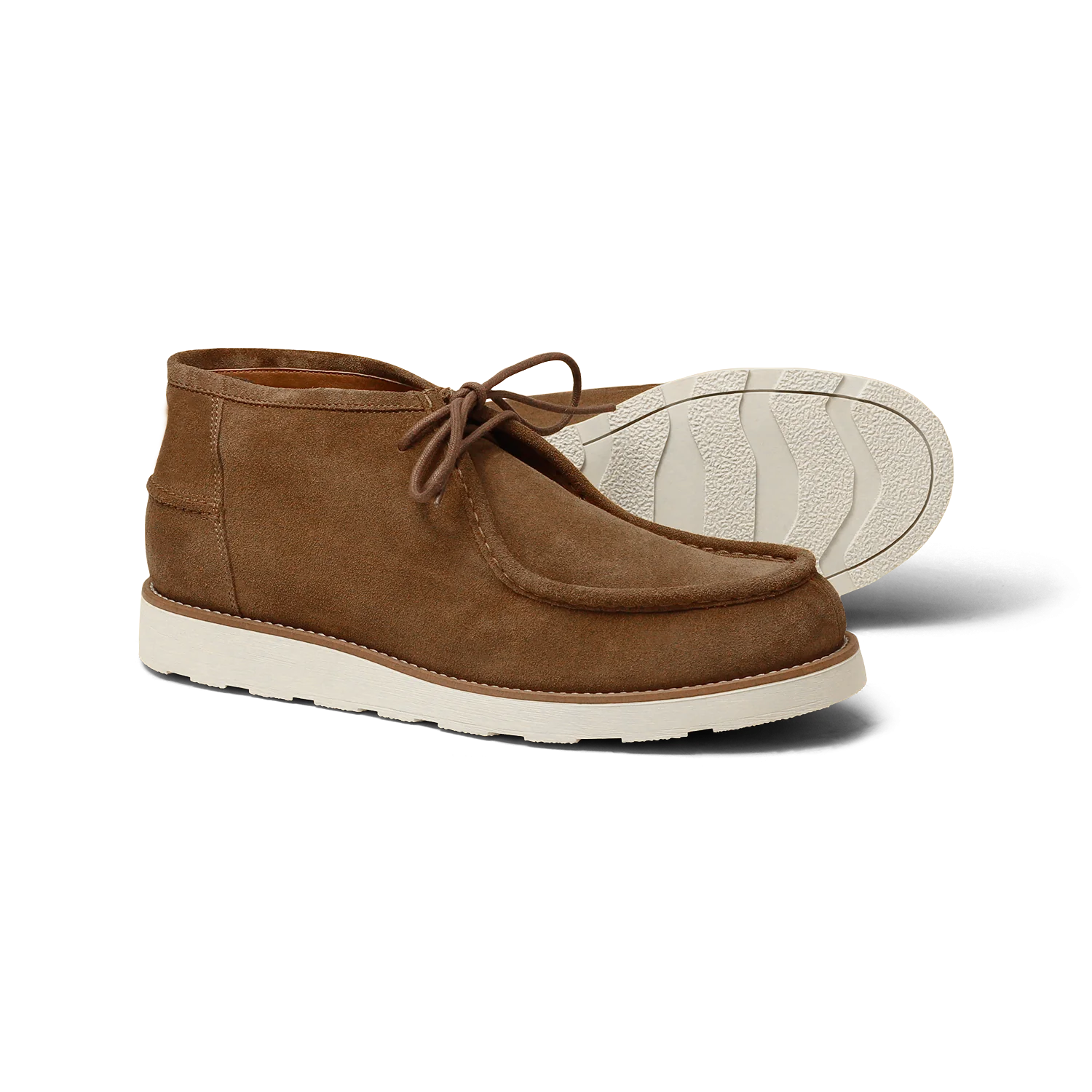 Kate-Chukka boots en veau velours cognac