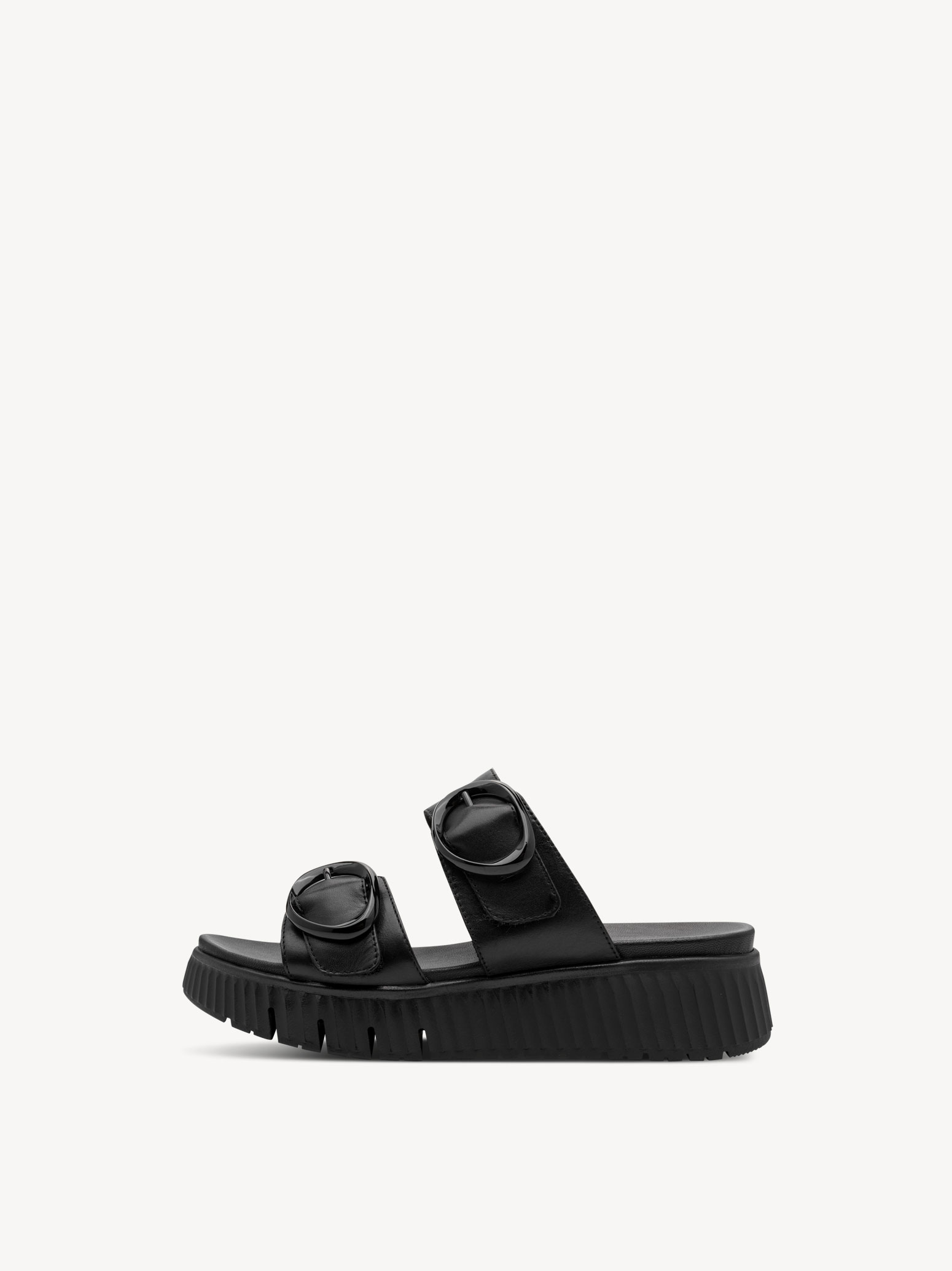 Leren Slipper - zwart