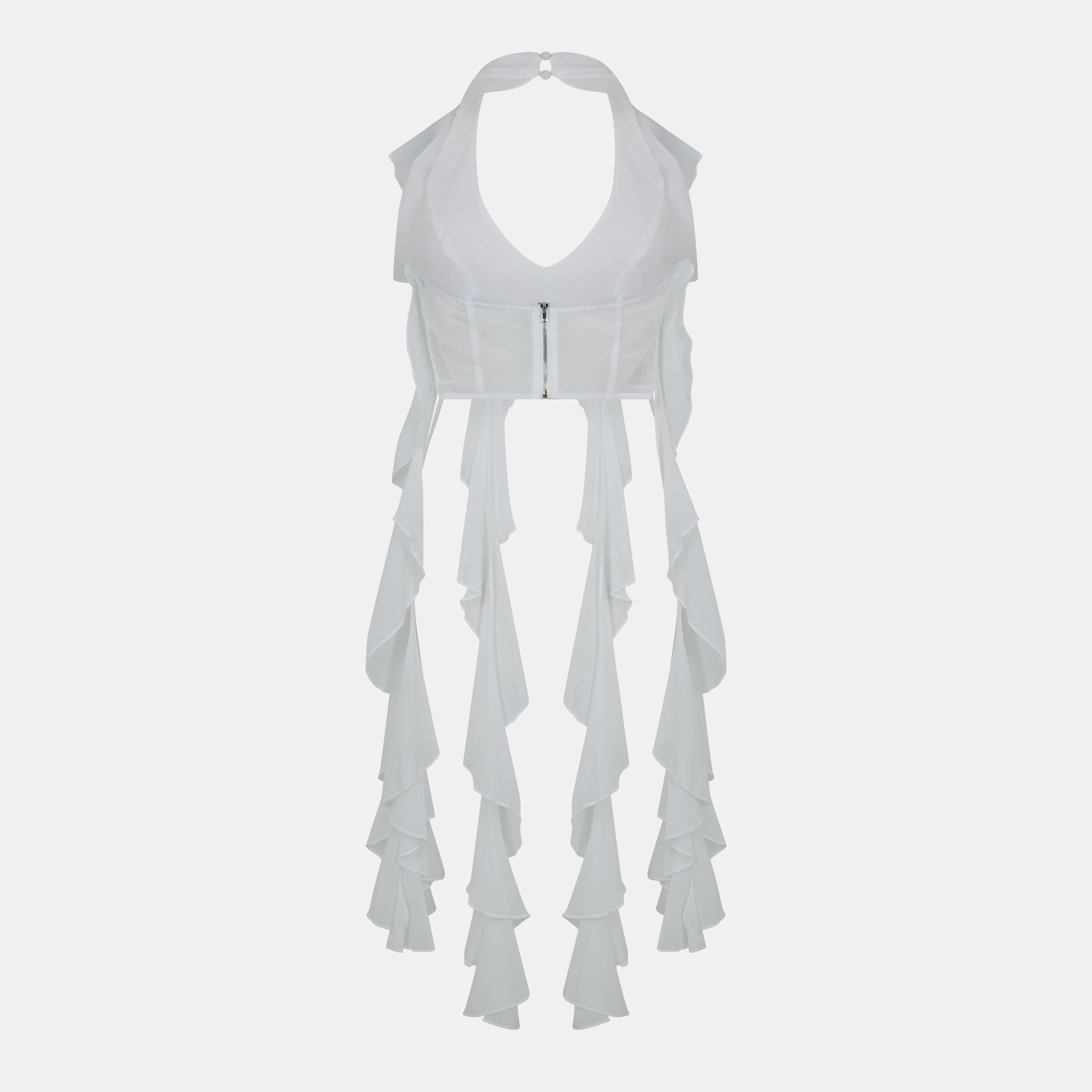 Missy Empire ME Halter Frill Detail Top