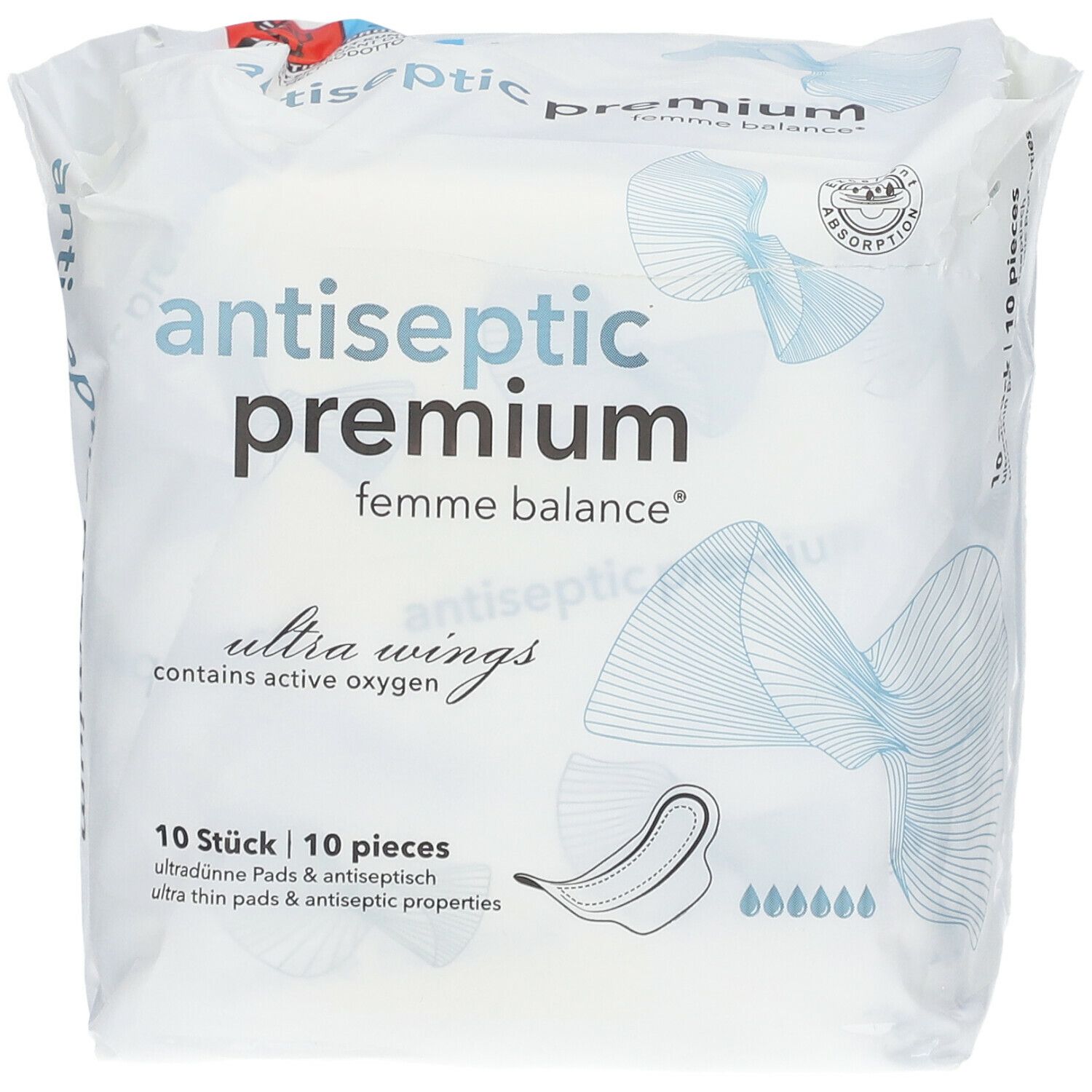 antiseptic premium femme balance® Damenbinden