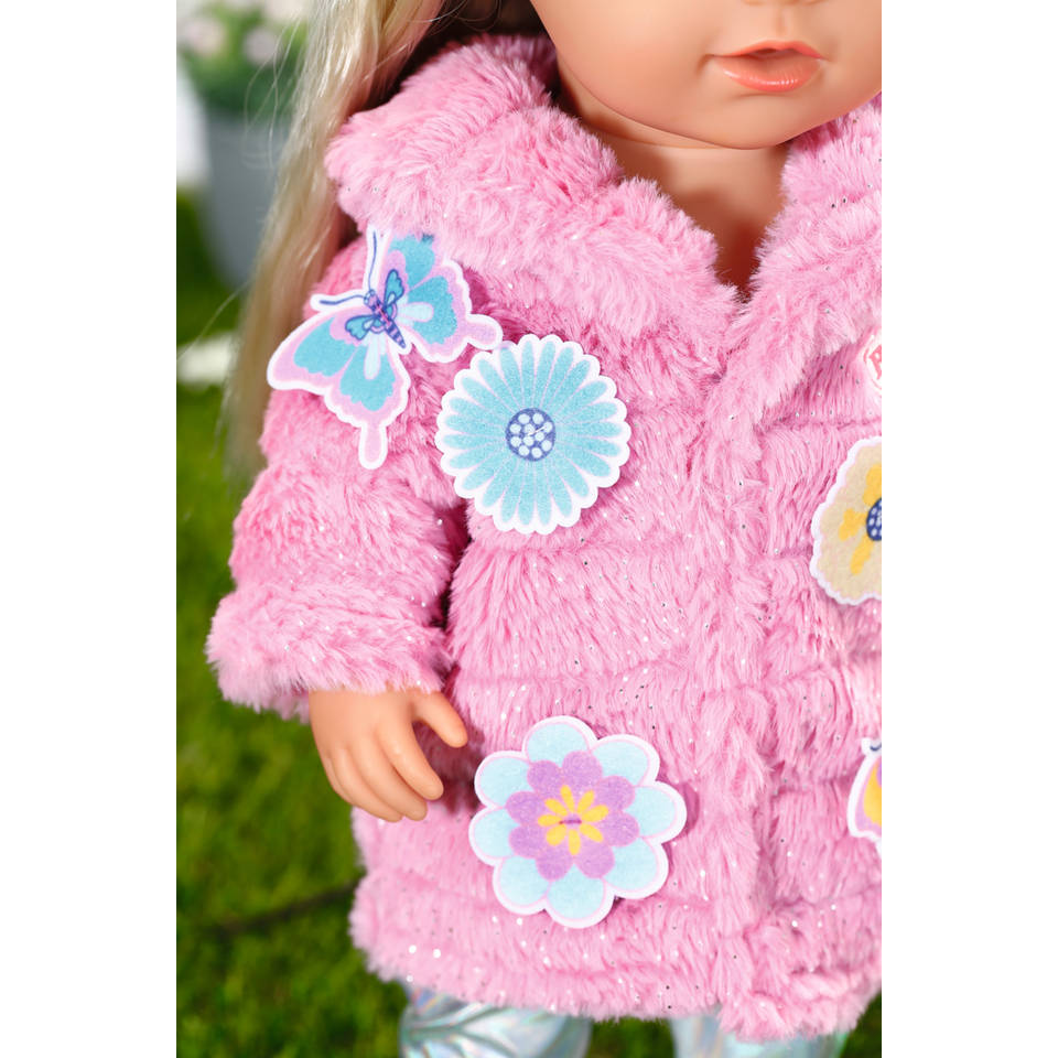 BABY born roze jas kledingset - 43 cm