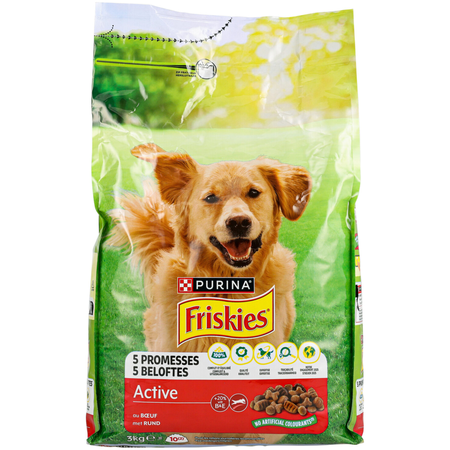 Friskies Active Hunde Trockenfutter Rind
