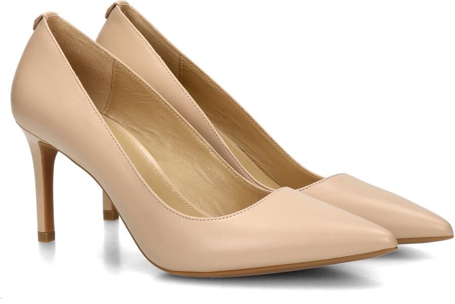 Michael Kors Alina Leren Décolleté in Blush Kleur Beige Dames