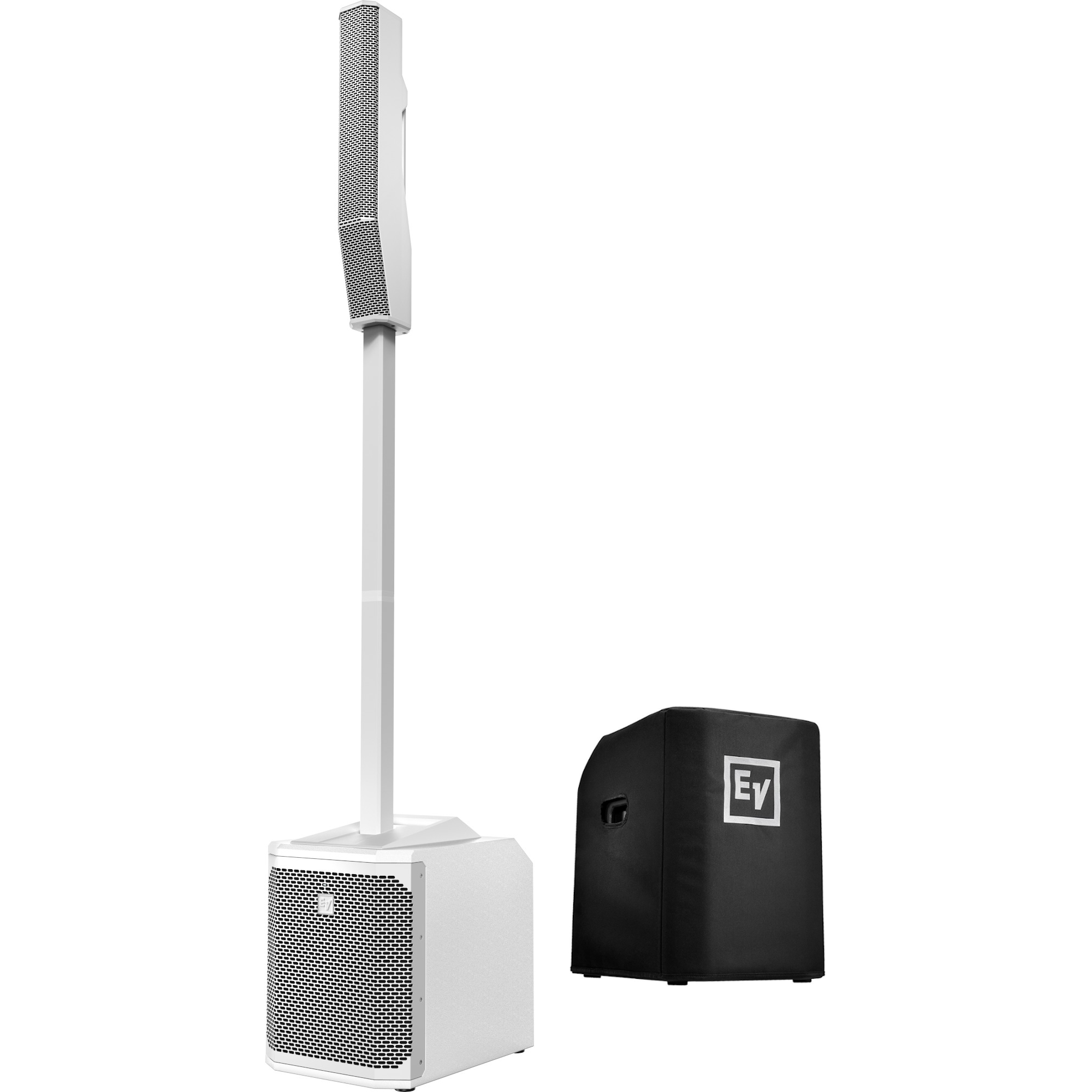 Electro-Voice Evolve 30M wit +SUBCVR beschermhoes
