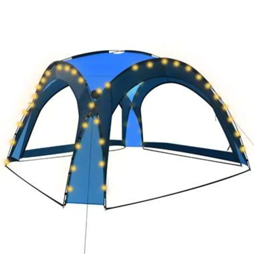 vidaXL - Feesttent - Blauw - Stof