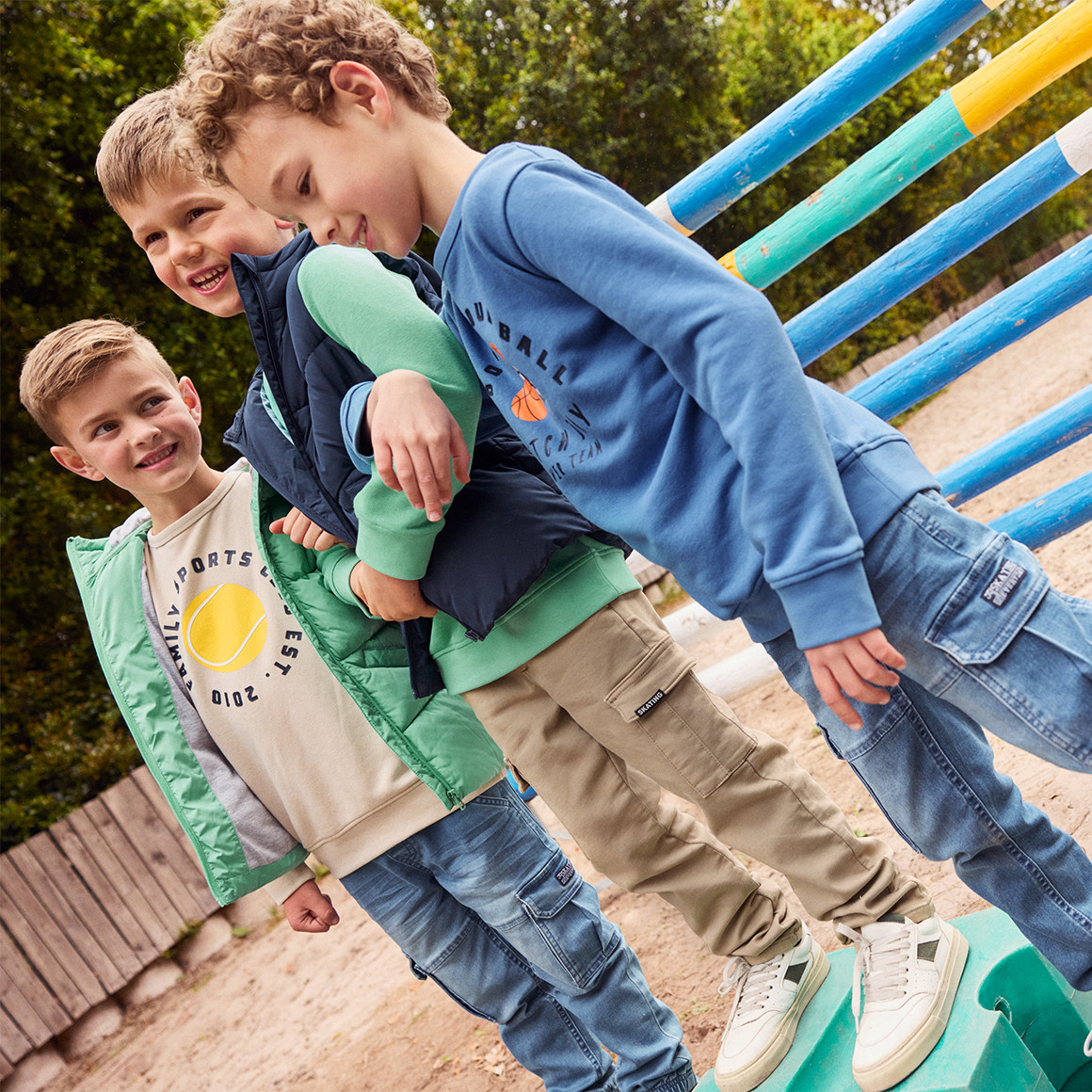 Topolino Jungen Cargohose mit Tunnelzug beige