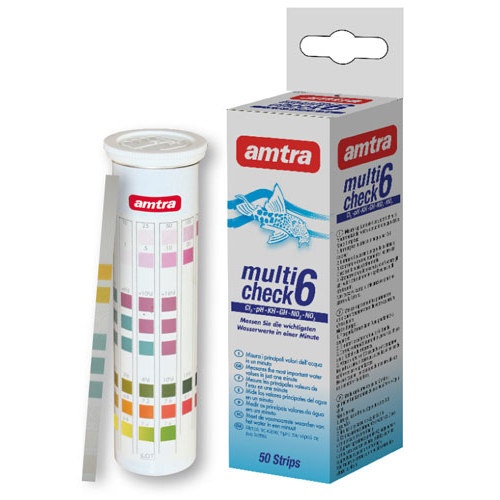 Kit de teste de água para aquário Croci Amtra Multicheck 6