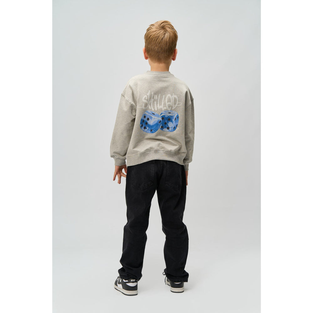 Køb The New Light Grey Melange Ron Melange Oversize Sweatshirt