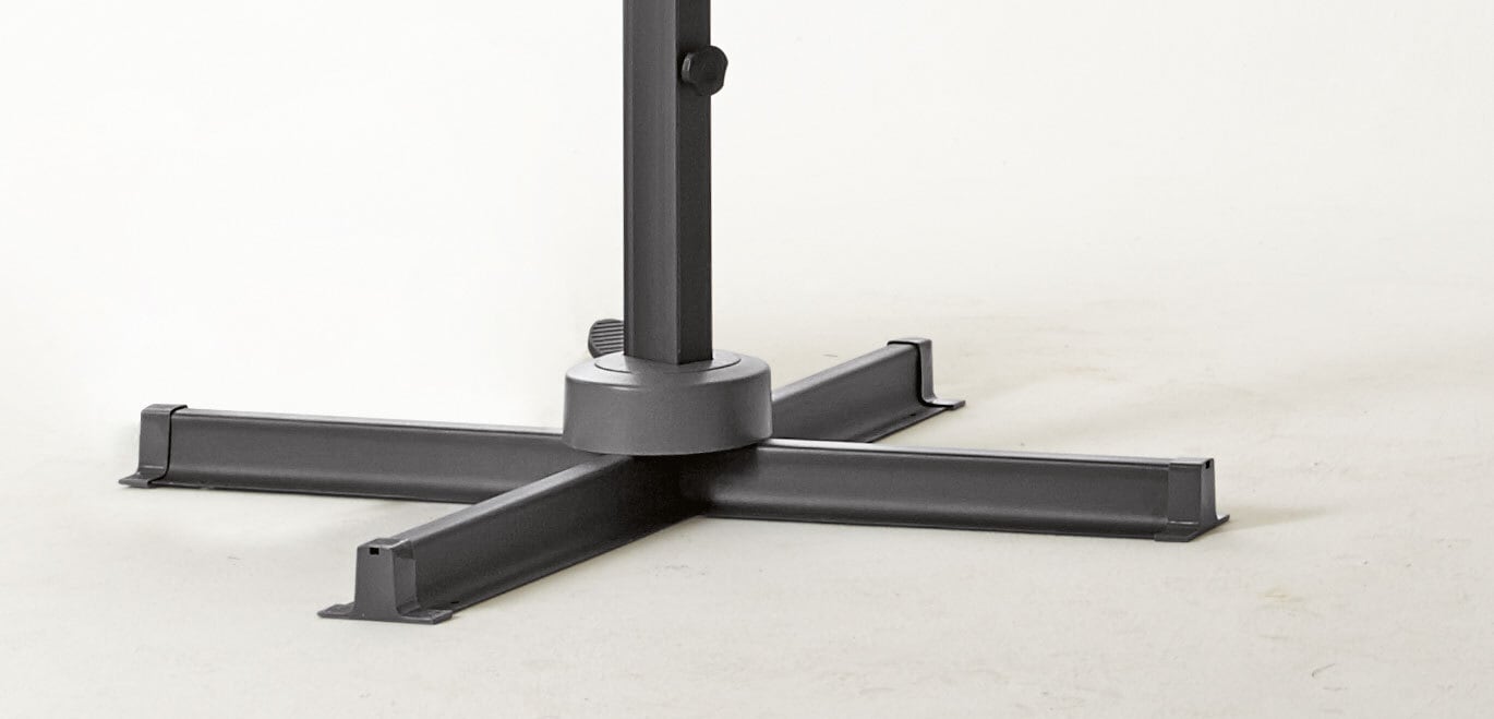 Garden FLAIR Ampelschirm NORMAN 2-teilig 350 cm anthrazit