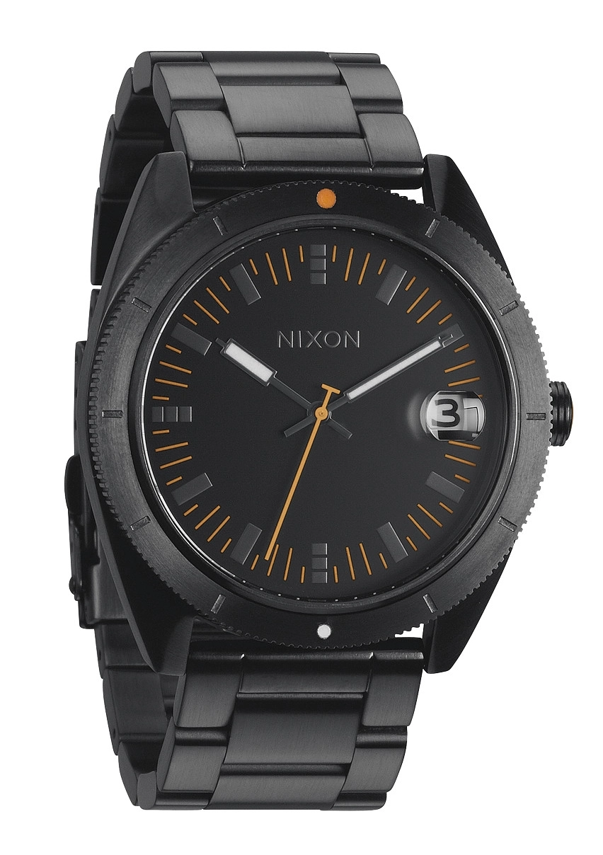 Nixon The Rover SS II All Black / Orange Herrenuhr A359577