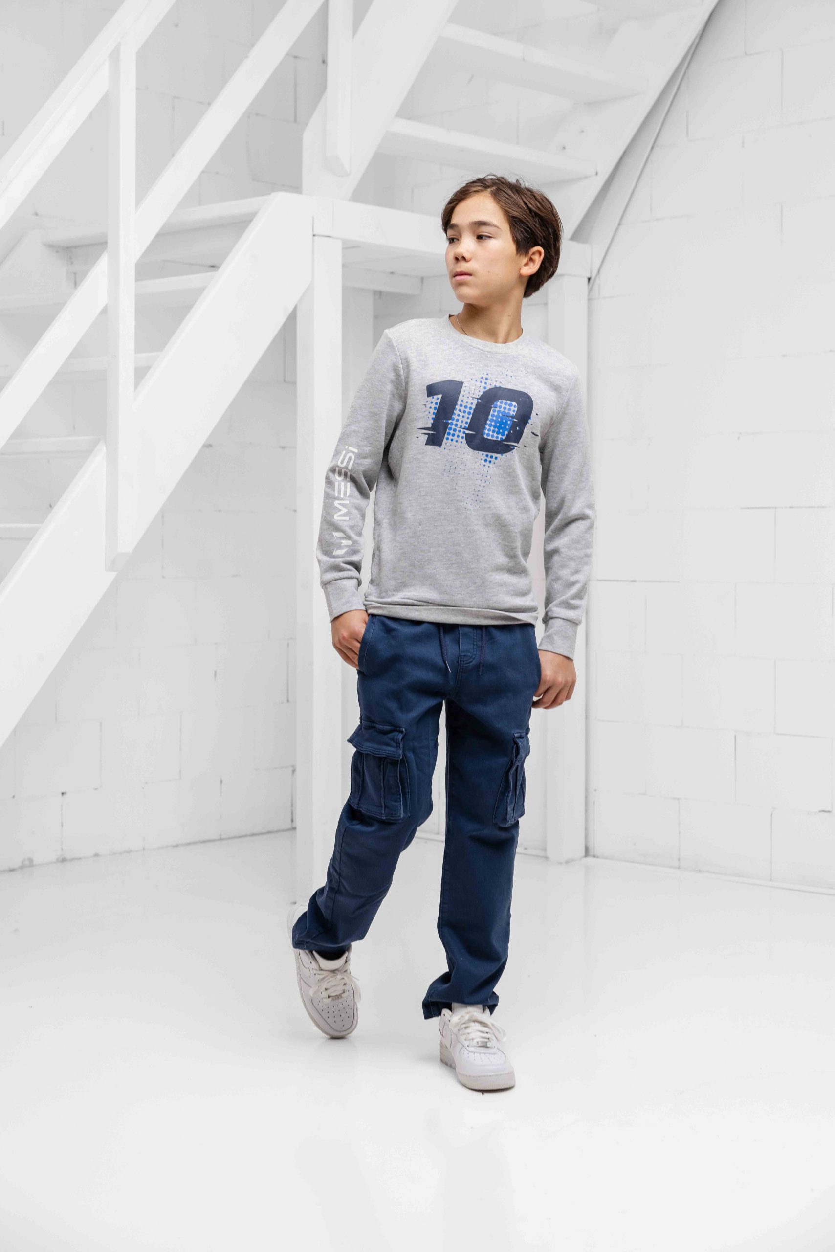 Vingino Claudio Loose Jeans Kids Donkerblauw
