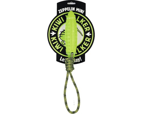 Kiwi Play Zeppelin Mini hondenspeeltje, groen, 35,5 x 4,5 cm