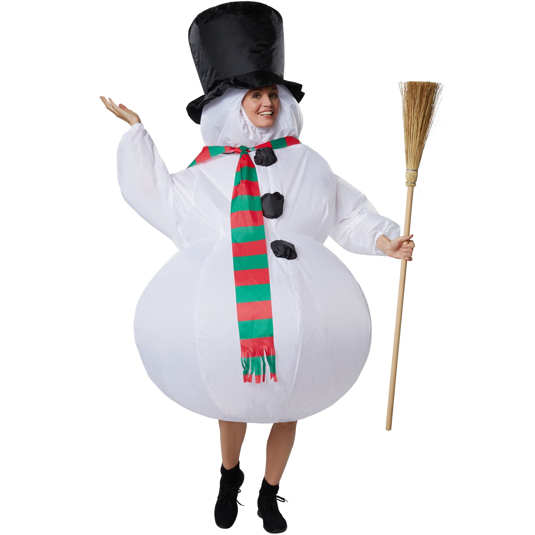 tectake® Aufblasbares Kostüm Schneemann