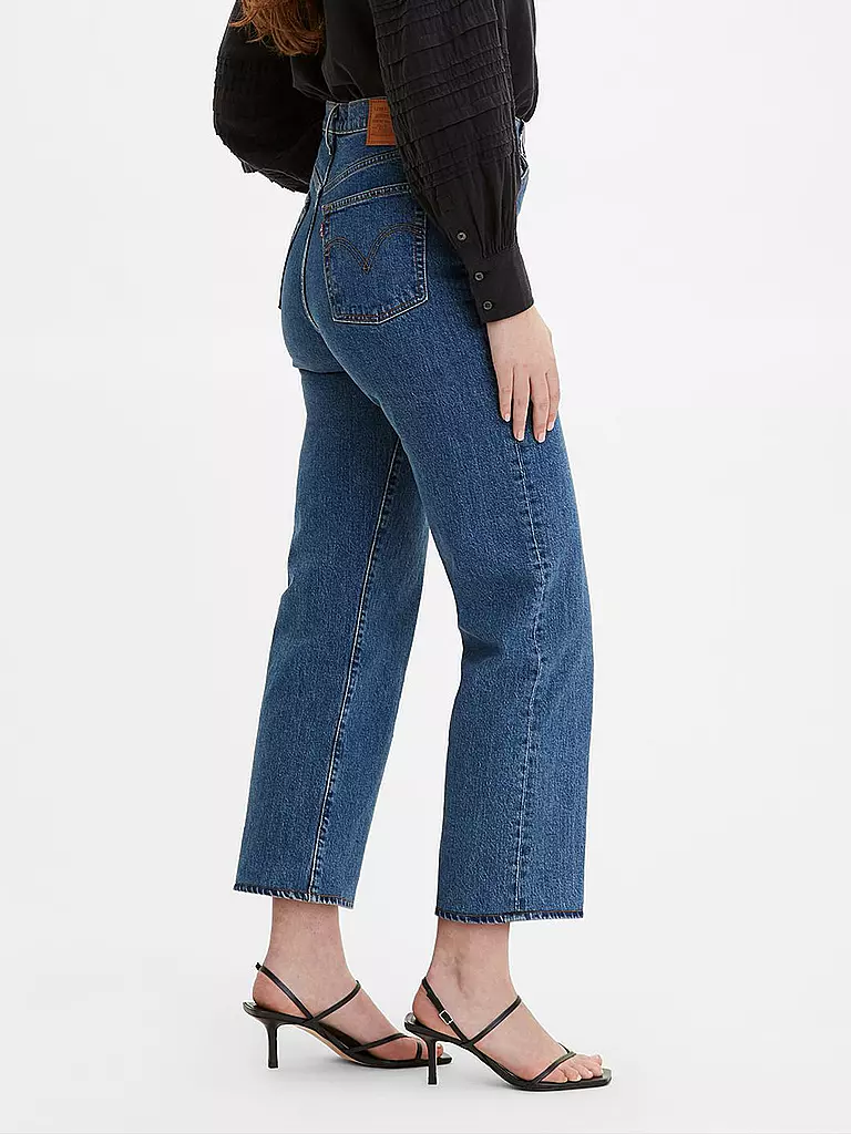 LEVI'S® Jeans Ribcage Straight Fit 7/8 blau