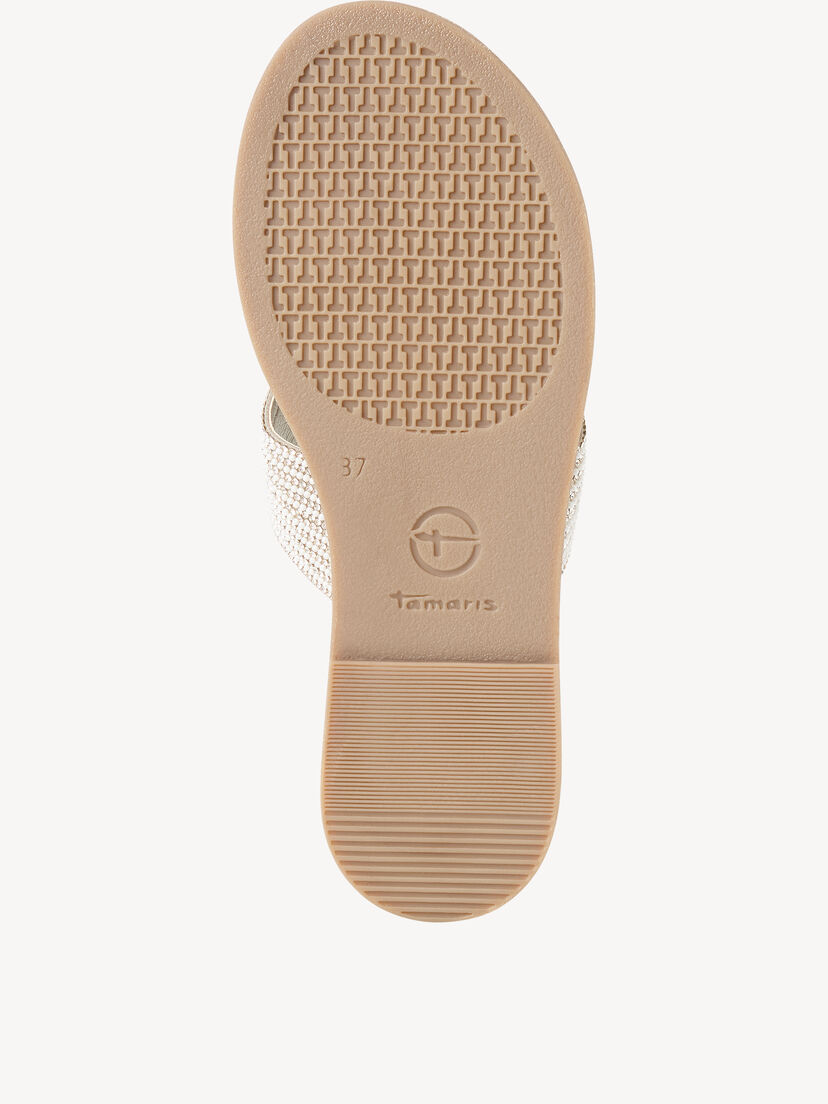 Leren Slipper - metallic