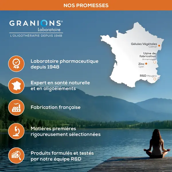 Granions Zinc 15mg - Lot de 2 x 60 gélules