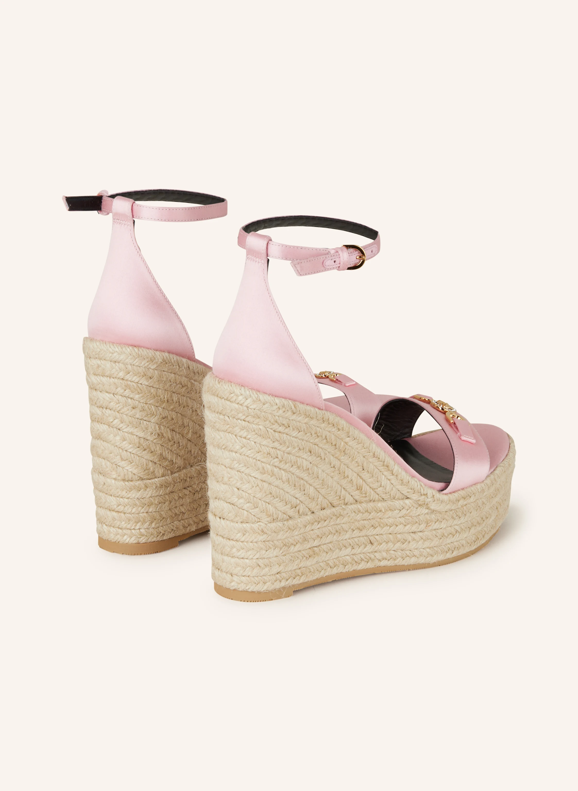 VERSACE Plateau-Wedges aus Satin