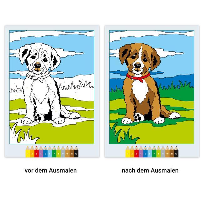 Ravensburger CreArt Malen nach Zahlen ab 5: Tierkinder, Malbuch, 24 Motive
