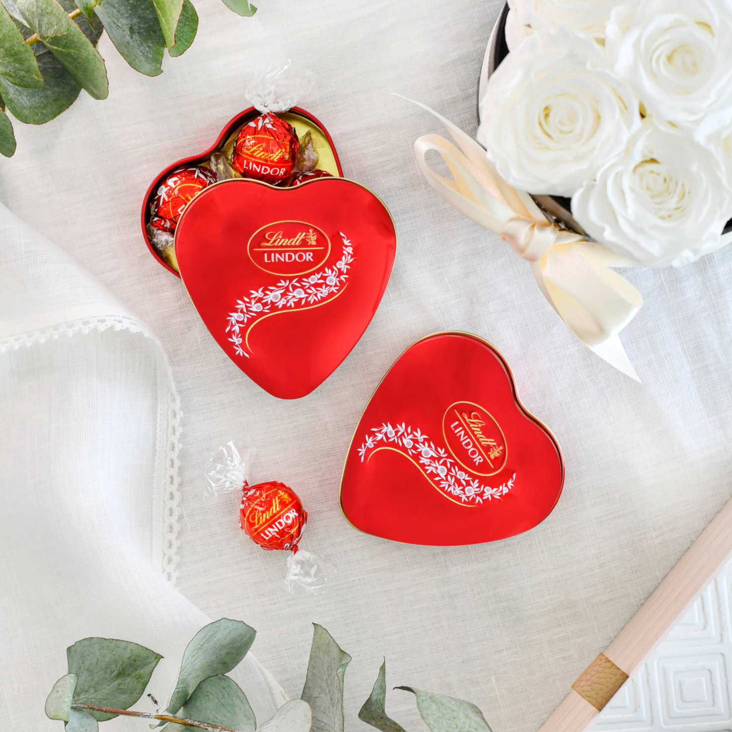 Lindt Lindor Milch Herzdose
