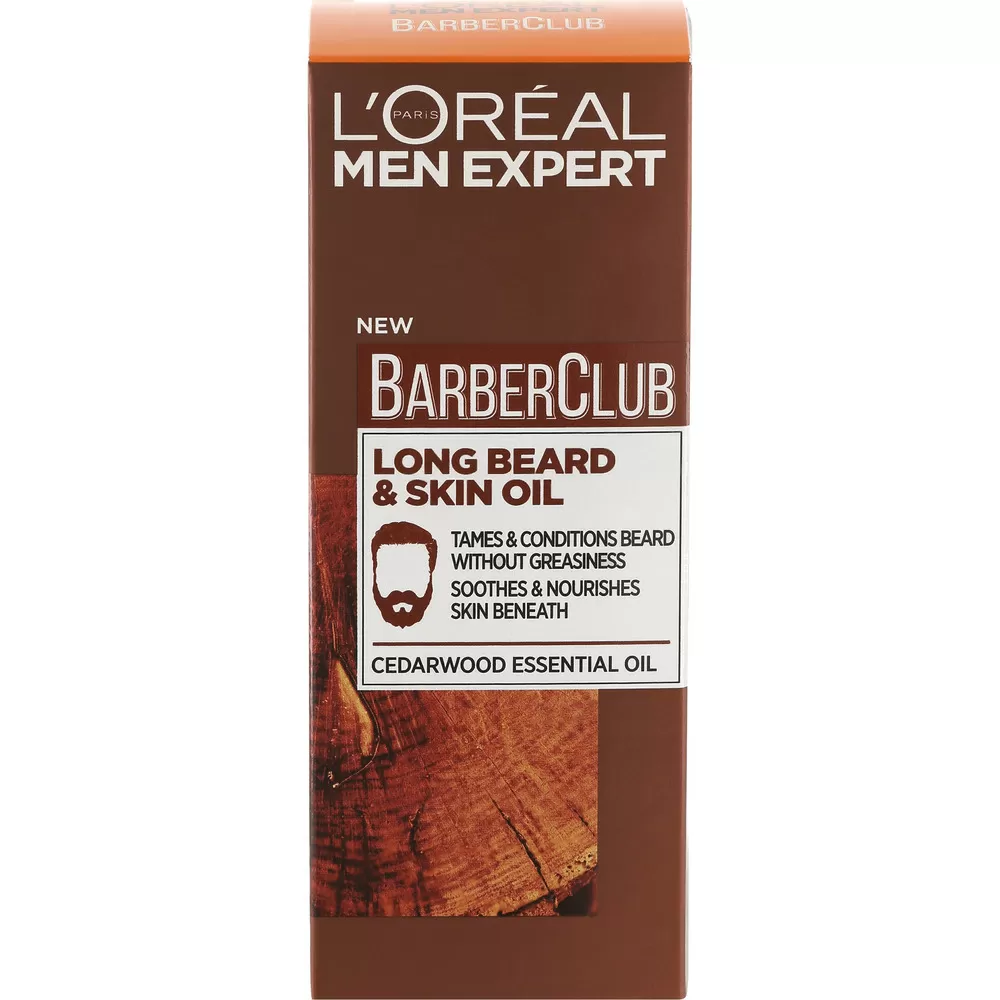 L'Oréal Men Expert Barber Club Long Beard & Skin Oil - 30 ml.