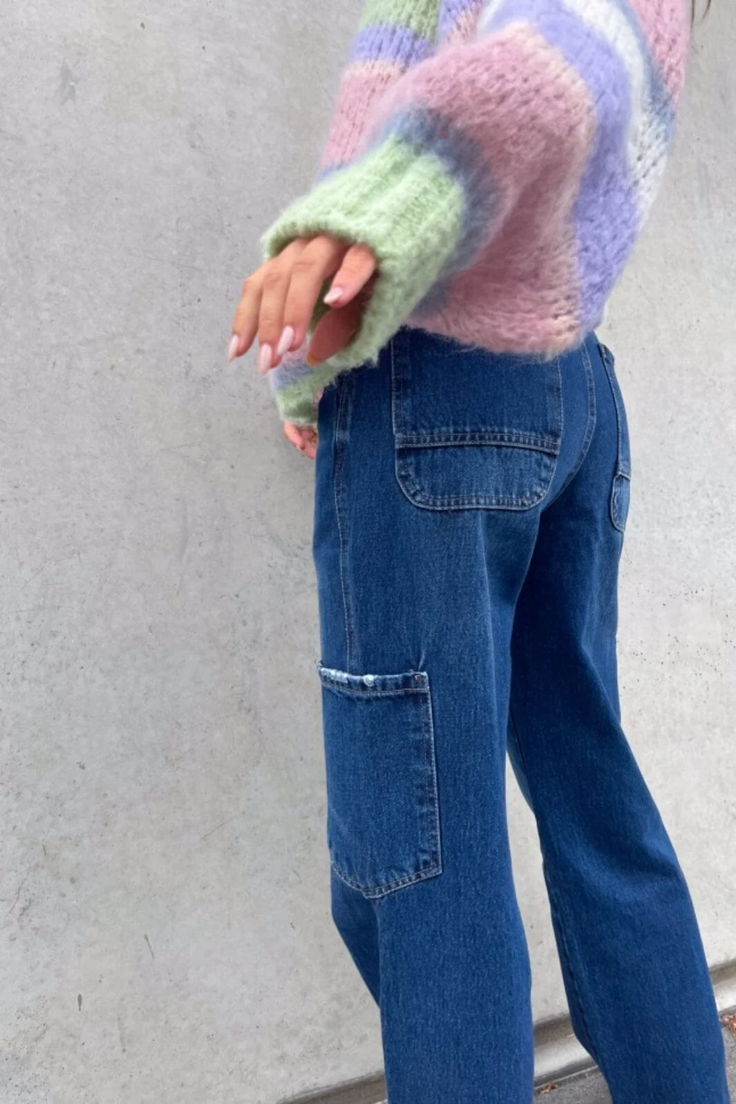 Noella Rory Cargo Jeans 188 dark blue washed