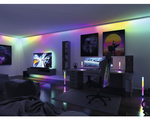 EntertainLED USB LED-strip TV-verlichting 65 inch 2,4 m 4W 144 LED's RGB-kleurverandering + geheugenfunctie + afstandsbediening