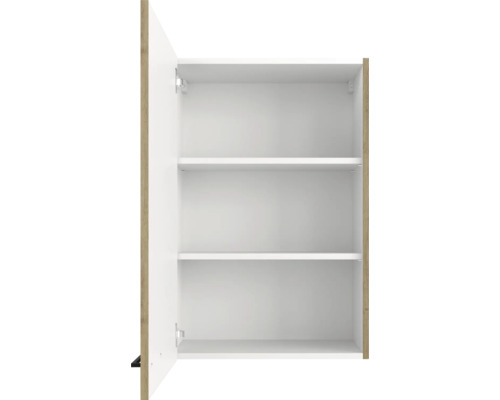 Flex Well Cara wandkast, BxDxH 60 x 32 x 89 cm, eiken design mat, gedemonteerd, scharnier omkeerbaar (links of rechts te monteren)